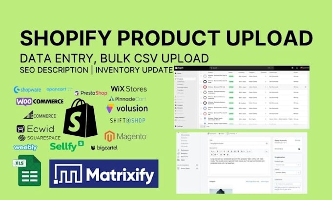 shopify product listing seo csv bulk import upload catalog inventory update