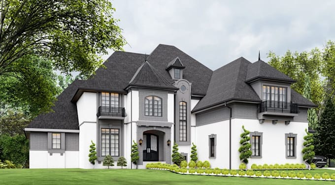 remodel house exterior,facade redesign,home renovation,exterior render,elevation