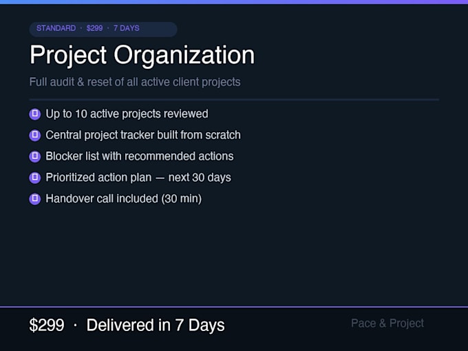 organize your active client projects and build a tracking system