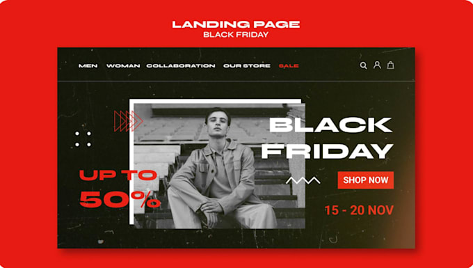 build black friday online store website, woocommerce, christmas store