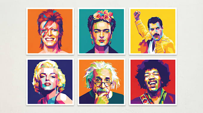make professional wpap pop art portrait