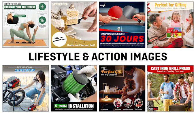 design amazon product listing images, infographic and create lifestyle photo