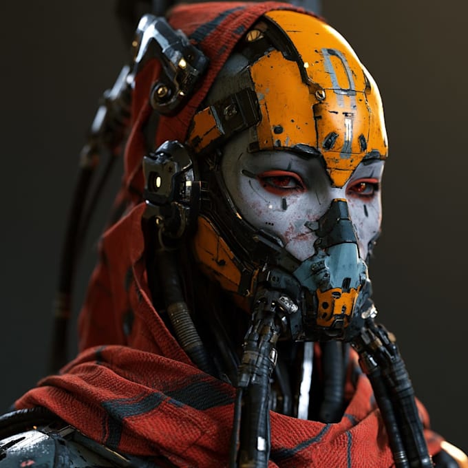 design a badass sci fi warrior character