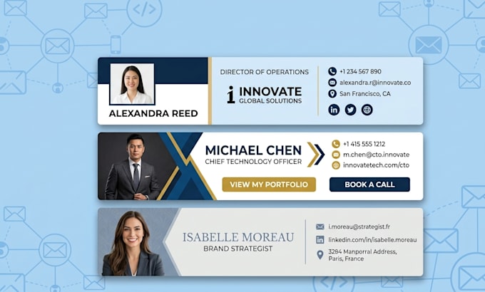 create a professional HTML email signature for your business