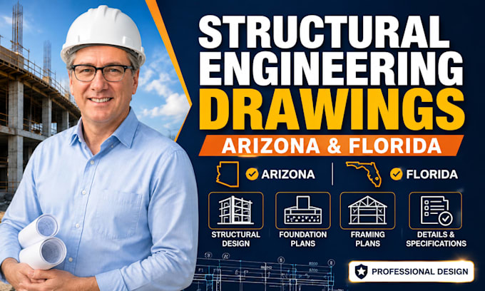 design structural engineering drawings for buildings in arizona and florida