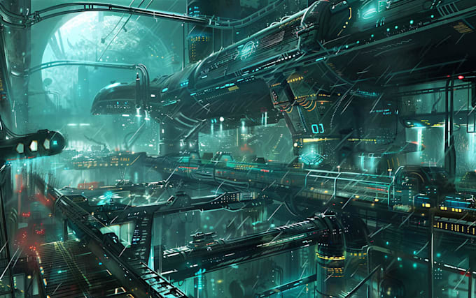 design sci fi illustration and sci fi sci fi illustration
