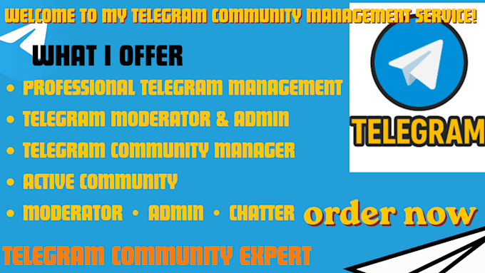 manage your telegram community as moderator, admin and professional chatter