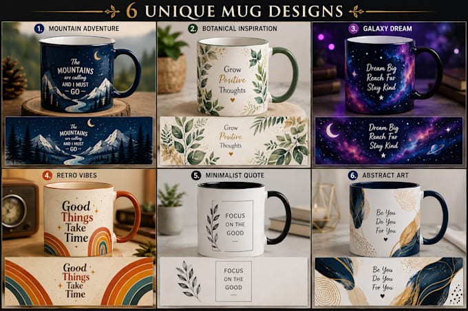 design creative and custom mug designs