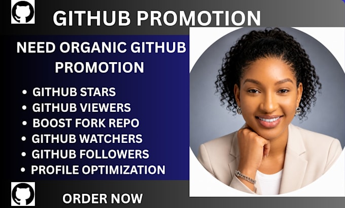 do organic promotion github growth for real followers and github repo