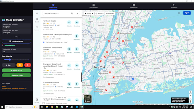 give you an automated google maps data extractor software for b2b leads
