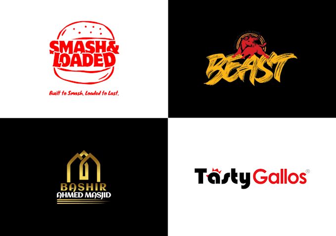 do modern minimalist custom business logo design and brand identity