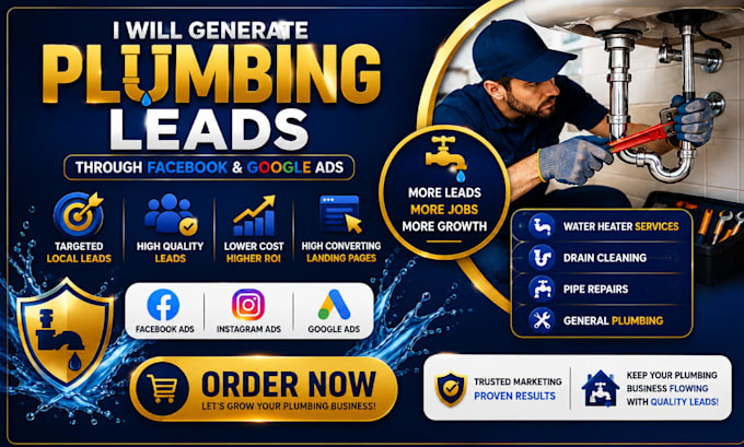 generate qualified plumbing leads using facebook and google ads
