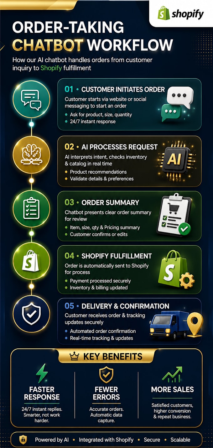 setup ai shopify chatbot for customer support and order automation
