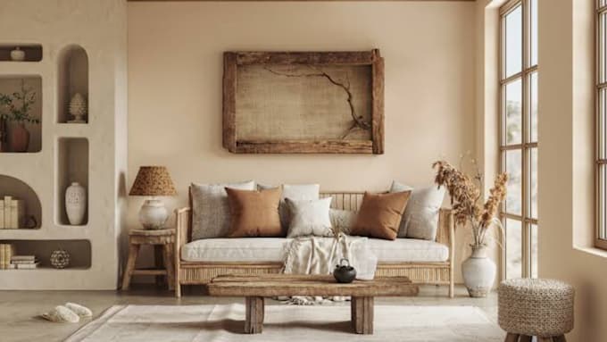 create minimalist wabi sabi interior and architectural designs