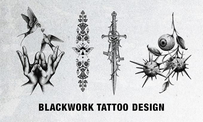 create a realistic blackwork tattoo placement mockup