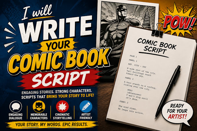 write your comic book script