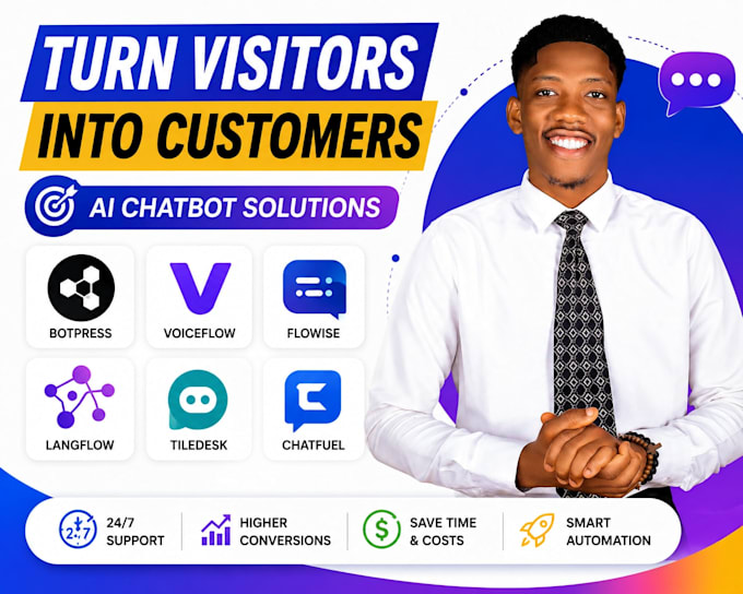 build ai chatbots with botpress voiceflow flowise langflow tiledesk chatfuel