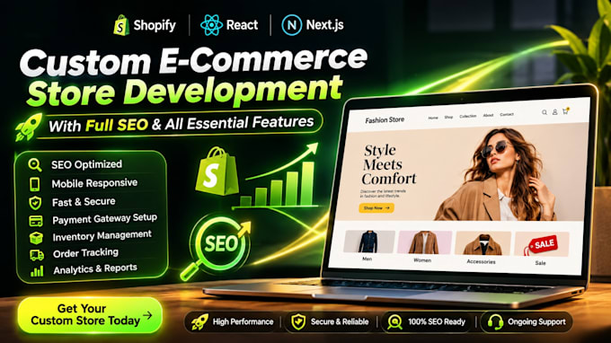 build a custom headless shopify or next js ecommerce store