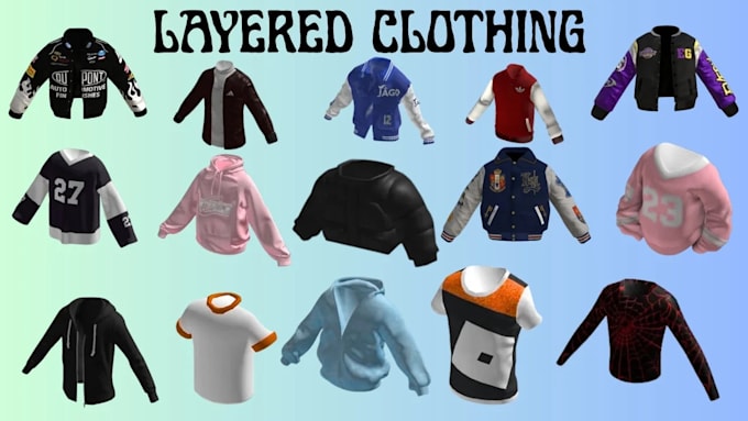 create custom roblox ugc layered clothing and 3d outfits