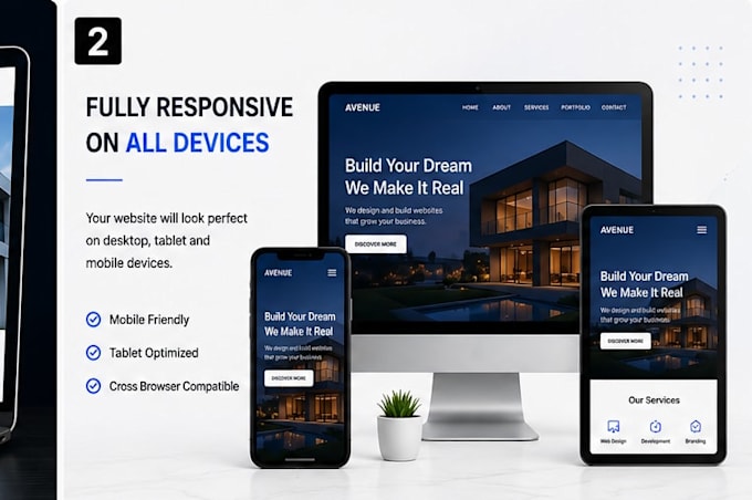 create a modern business website
