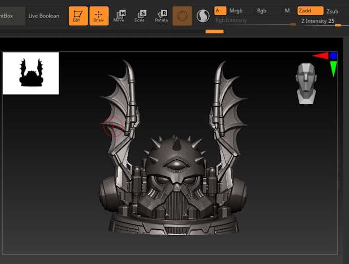 create 3d sculpts and miniatures for 3d printing
