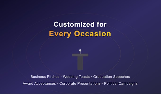 write a persuasive and impactful speech for you