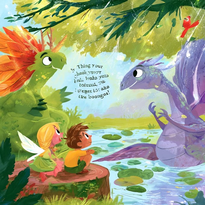 illustrate childrens book pages