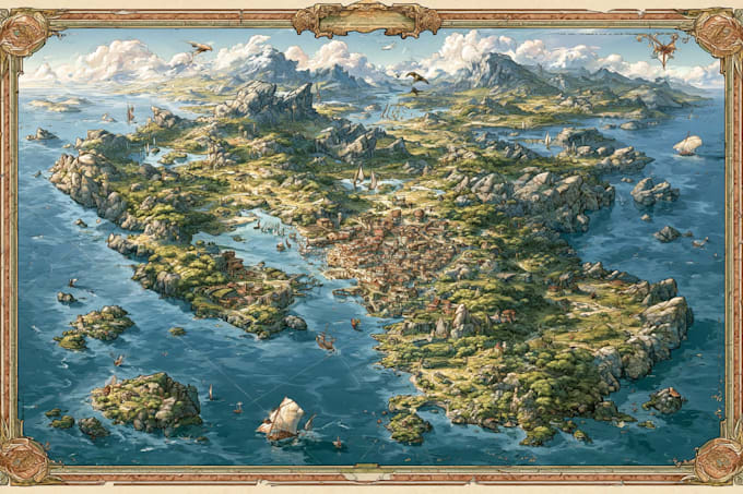 draw a custom illustrated map