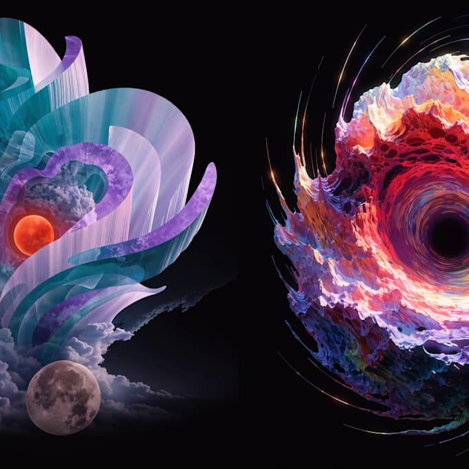 create high quality cosmic illustrations