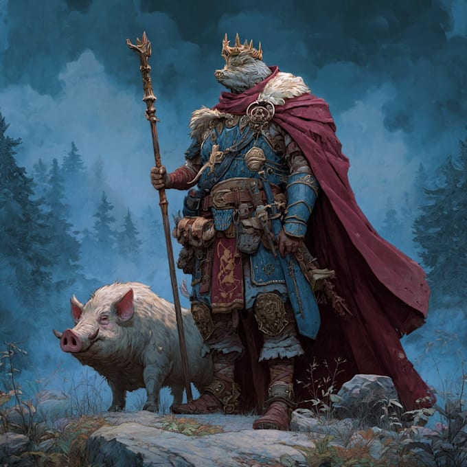 design custom fantasy warrior characters for dnd and rpg