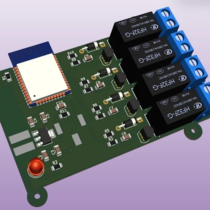 create esp32 pcb design with usb c, iot hardware, schematics and pcb layouts