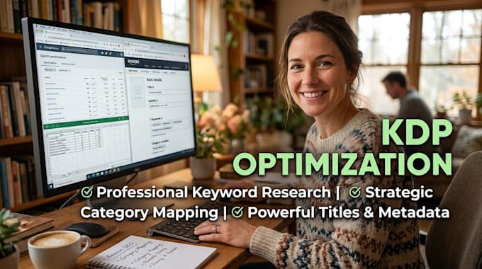 optimize your amazon KDP book SEO, keywords, categories and metadata