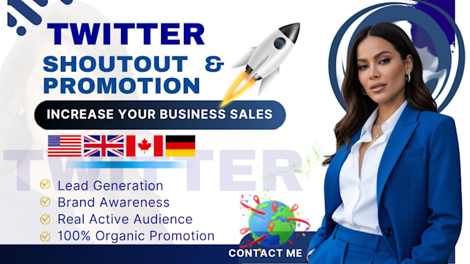 do twitter shoutout, website, link promotion, share link to active users