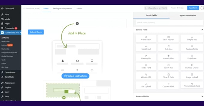 setup, or fix wordpress fluent form pro, automations, fluentcrm and fluentsmtp