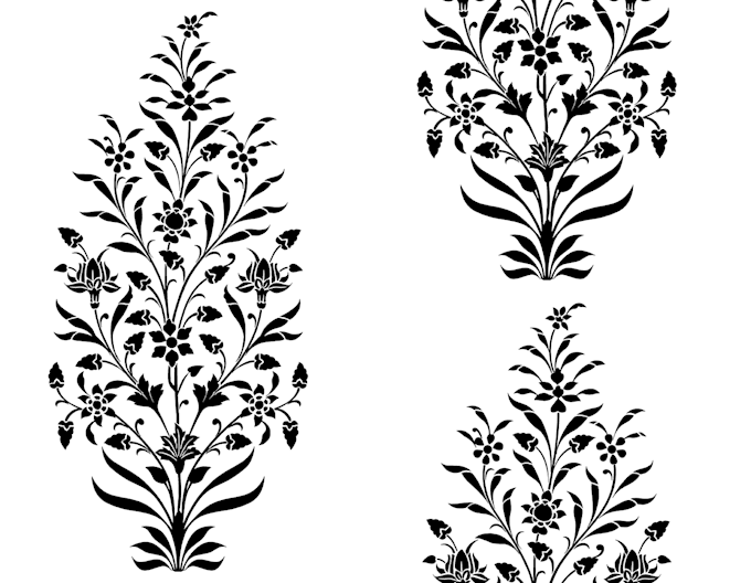 create seamless textiles patterns for clothing and wallpaper