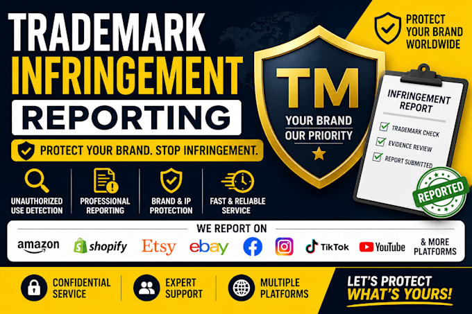 report trademark infringement and protect your brand online