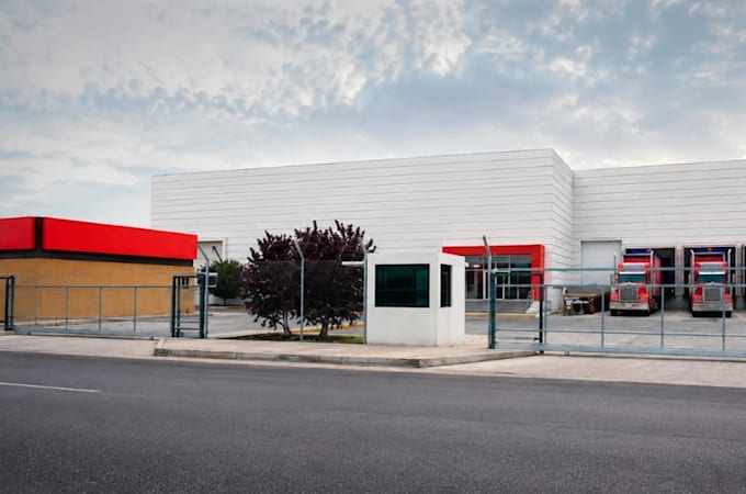 construct exterior warehouse 3d industrial render cgi space park HQ walkthrough