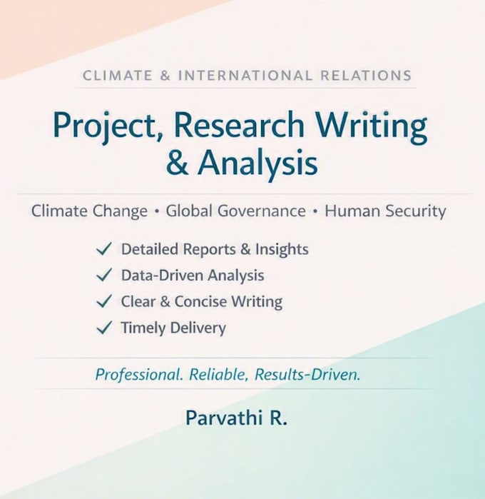 create climate and international relations research