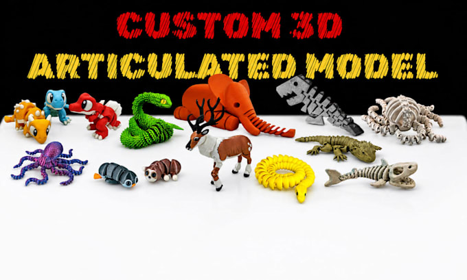 sculpt custom 3d articulated model flexi toy stl files for 3d printing
