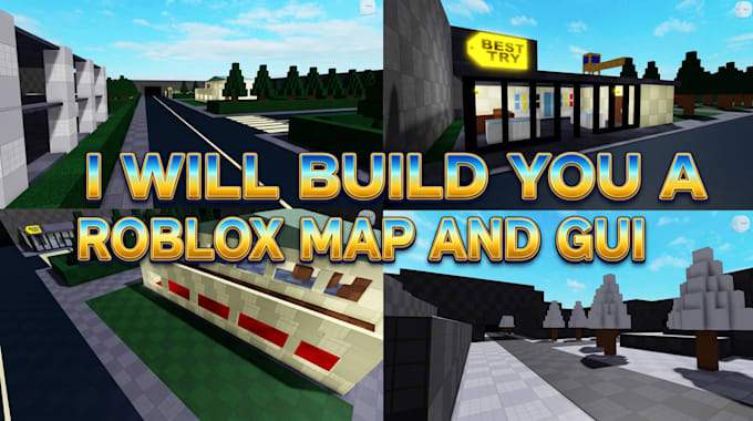 build you a roblox map and gui