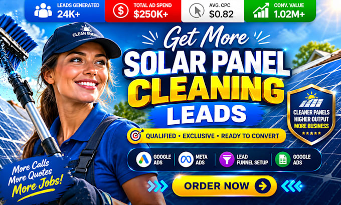 solar cleaning leads solar panel cleaning solar panel cleaning meta google ads