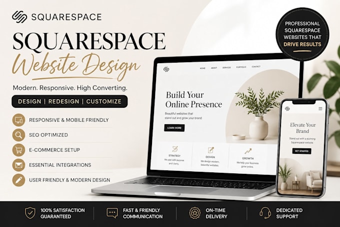 setup custom squarespace website design with expert squarespace designer