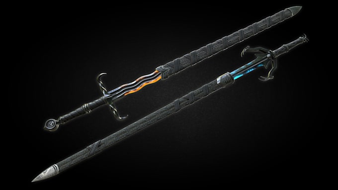 create 3d weapon models, game prop swords, gun and custom assets