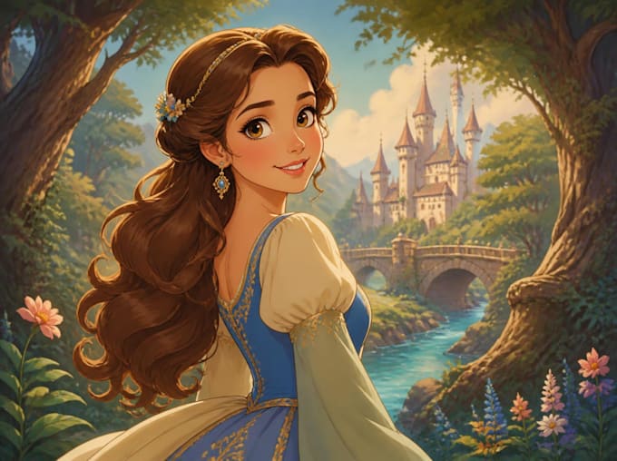 do disney cartoon portrait