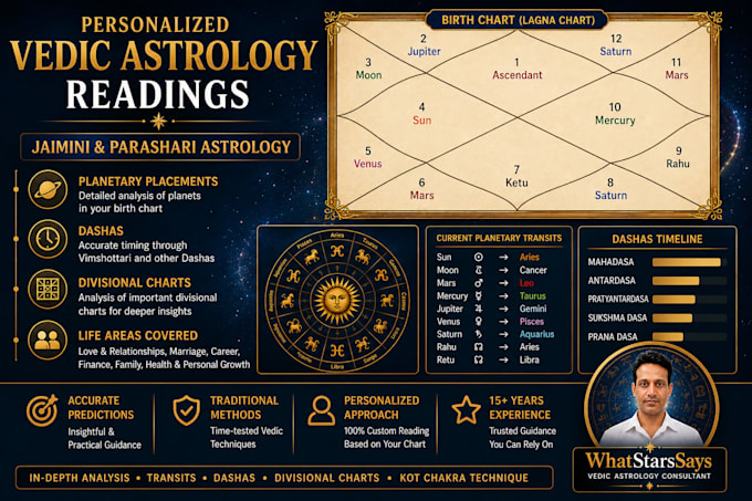 provide a vedic birth chart reading
