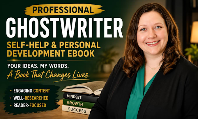ghostwrite your self help and personal development nonfiction ebook