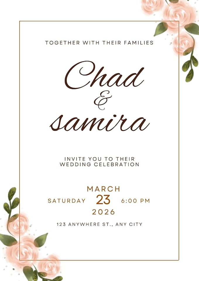 design modern wedding invitation cards
