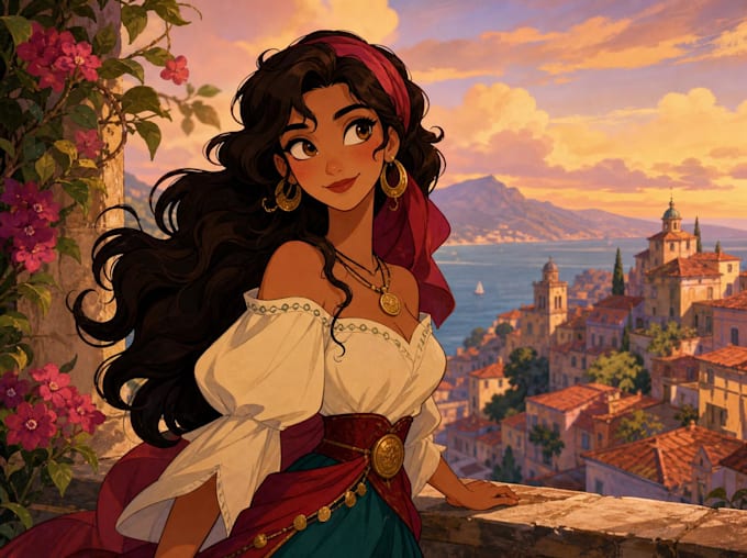 do disney cartoon portrait