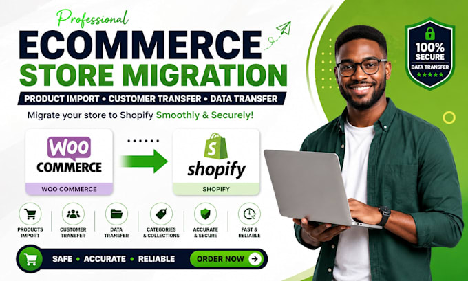 ecommerce store migration product import customer transfer woocommerce shopify