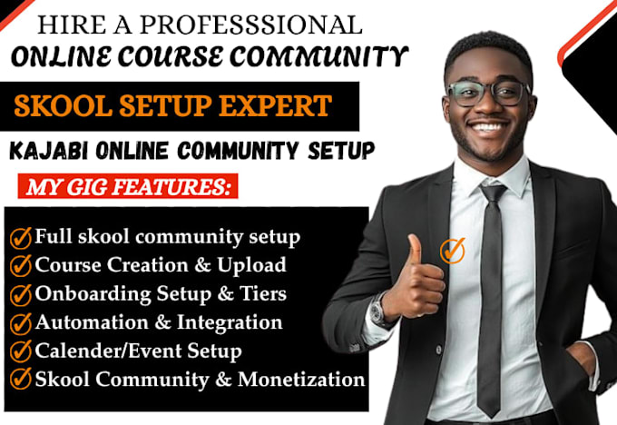skool online community setup skool online course creation skool community setup